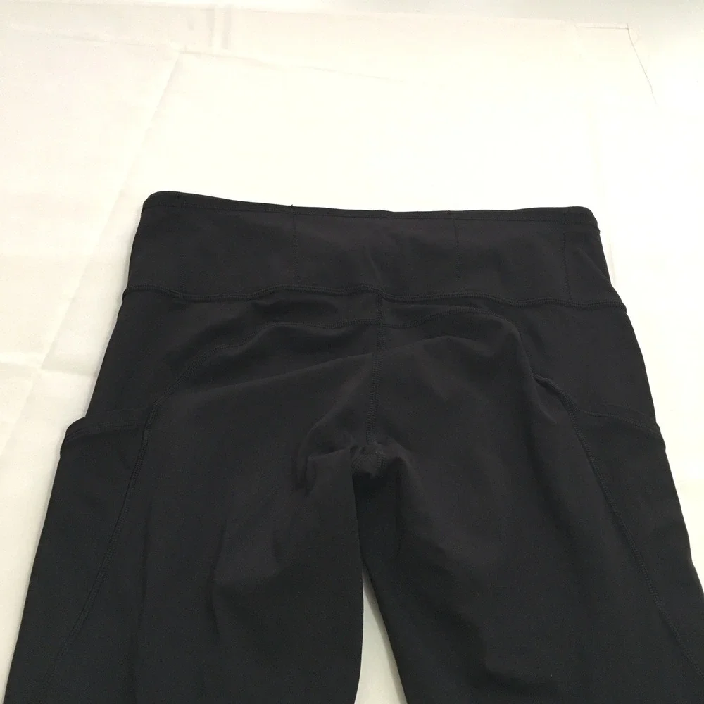 Lululemon Leggings Womens Size 8 Black High Rise Side Pockets